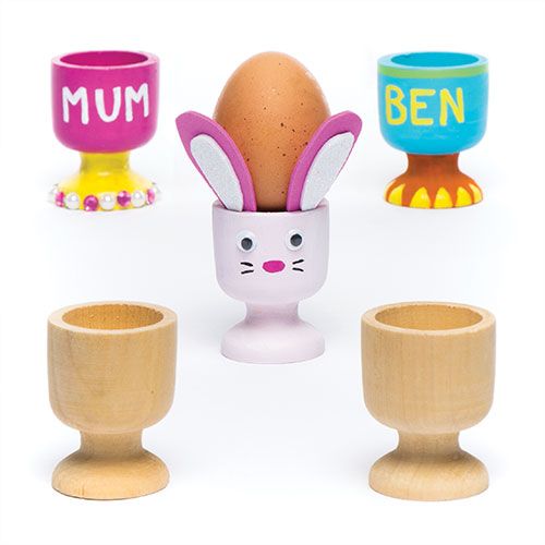 Wooden Egg Cups (Pack Of 6)